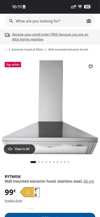 Campana extractora Ikea