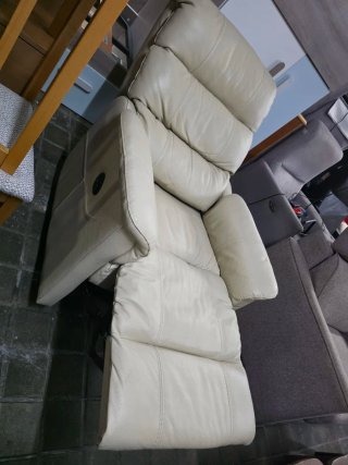 Sillón Eléctrico Beige Cuero