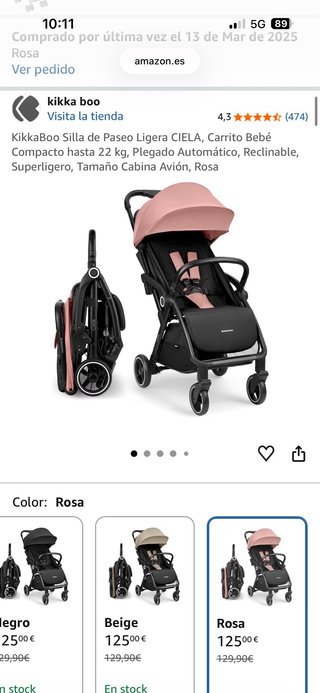Silla de paseo ligera Kikka Boo