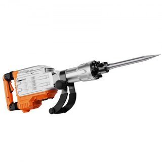 Martillo Demoledor, Martillo Eléctrico de 3500W para Romper Concreto, 1900 BPM Martillo Eléctrico de Alta Resistencia, 2 piezas de Cincel con Guantes y Mango Frontal Giratorio de 360°C para Zanjeo...