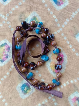 Natural stone necklace