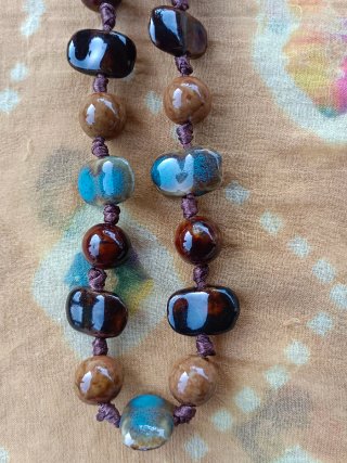 Natural stone necklace