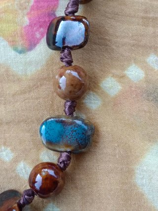 Natural stone necklace