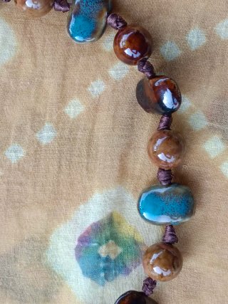 Natural stone necklace