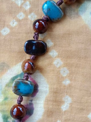 Natural stone necklace