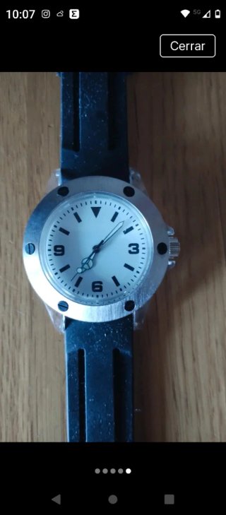 Reloj señora/caballero marrón y plateado