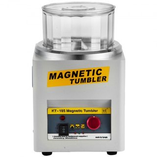 KT-185 Tumbler Magnético de 180 mm Pulidor de Joyería y Acabador para Pulido con Dirección y Tiempo Ajustables para Joyería