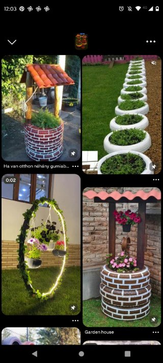 JARDINERAS RUEDAS RECICLADAS