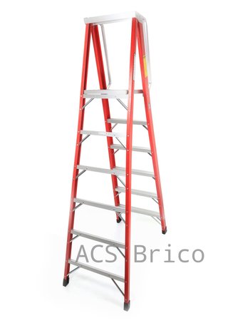 Escalera Fibra Tijera 2x6 - 1,71 Metros - 10402 - Mader
