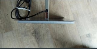 LAMPARA PIE, DISEÑO MINIMALISTA. DOBLE FOCO.