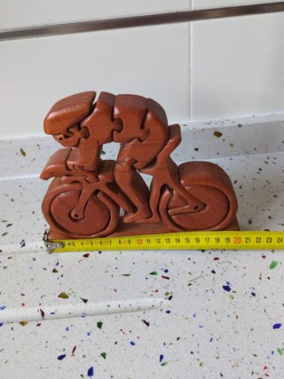 Puzzle ciclista madera