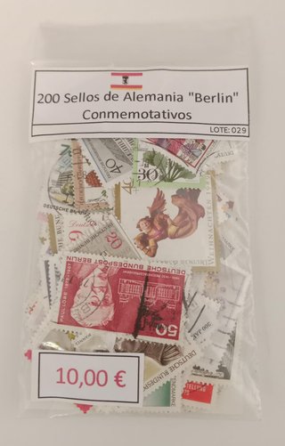 200 Sellos Alemania Berlin Conmemorativos