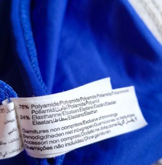 Braguita bikini azul con lazo