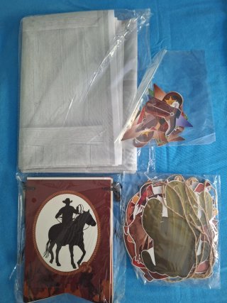 Lote fiesta temática Indios y Vaqueros