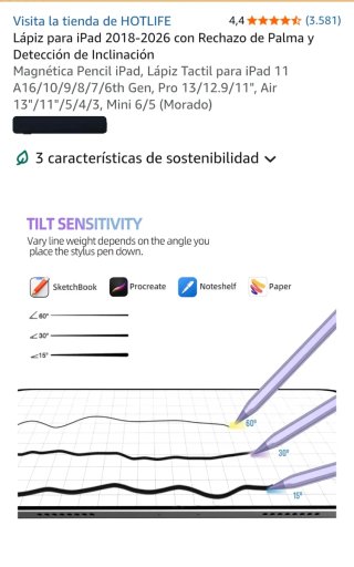 Lápiz HOTLIFE para iPad Morado