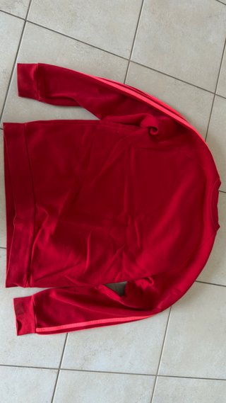 Felpa Adidas girocollo rossa taglia M