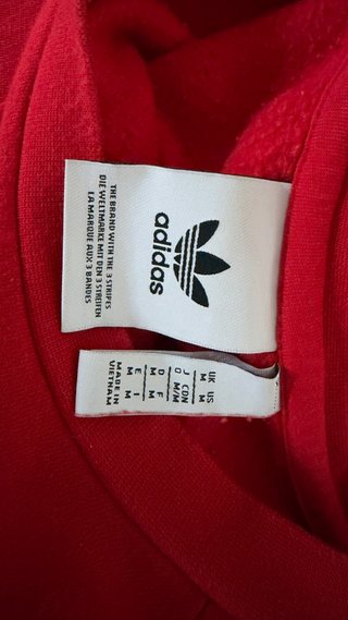 Felpa Adidas girocollo rossa taglia M