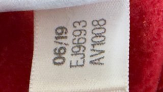 Felpa Adidas girocollo rossa taglia M