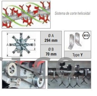 Desbrozadora de Martillos  252CC MTZ600 Zanon