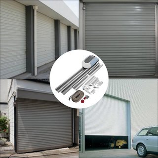 Apertura de Puerta de Rodillo 1000N Kit Completo de Operador de Puerta de Garaje 150W Control Remoto Abridores de Puertas Automáticas Eléctricos Kit de Puertas Deslizantes