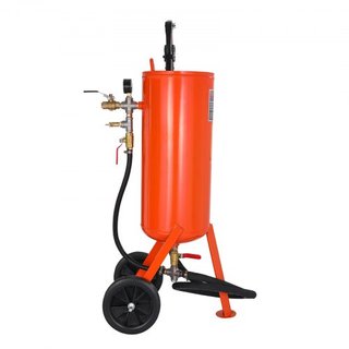 37.9 L Arenador Pesado de 60-110 PSI con 2 Boquillas y Manguera de 7.5ft/228.6 cm