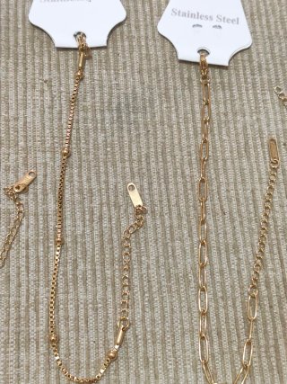 4 Braccialetti Placcati in Oro 18K