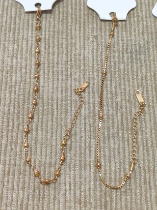4 Braccialetti Placcati in Oro 18K