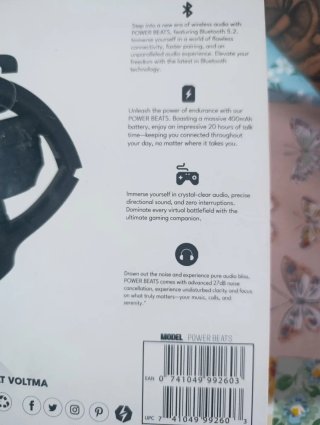 Voltma Auriculares Power Beats