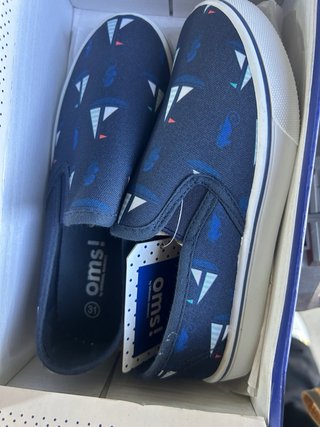 Mocassini OMS bimbo blu navy tg 31