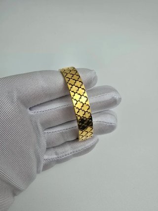 Bracciale rigido quadrifoglio