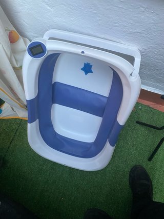 Bañera Bebé Hidromasaje Plegable