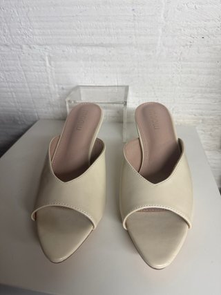 Sandalia Zueco Moda Cruda Talla 38