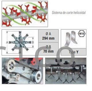 Desbrozadora de Martillos  252CC MTZ600 Zanon