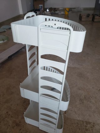 Esquinero de baño plastico blanco