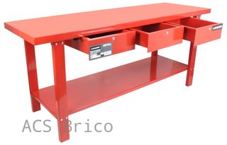 Banco Mesa Trabajo Metal 2000x640 mm - 65260 - Mader