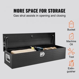 Caja de herramientas de aluminio de alta resistencia de 121.9x38.1x38.1 cm para la cama de camioneta