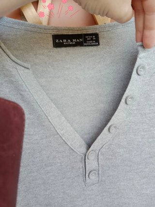 Suéter Zara Man Gris Talla M