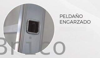 Escalera Aluminio 3x9 - 2,5+2,5+2,5 M - 66x25mm