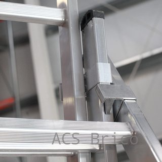 Escalera Aluminio 3x9 - 2,5+2,5+2,5 M - 66x25mm