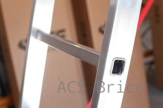 Escalera Aluminio 3x9 - 2,5+2,5+2,5 M - 66x25mm