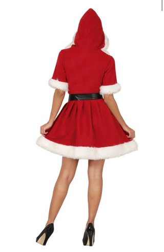 Disfraz Mamá Noel con Capucha Talla L