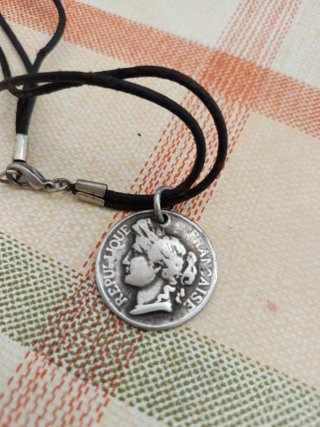 Colgante Moneda República Francesa