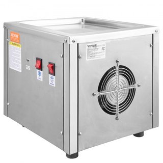 Máquina de Rollos de Helado Frito, Sartén de Helado Frito de 11" x 9.5", Fabricante de Helado en Rollos de Acero Inoxidable con Compresor y 2 Raspadores, para Hacer Helado, Yogur Helado, Rollos de...