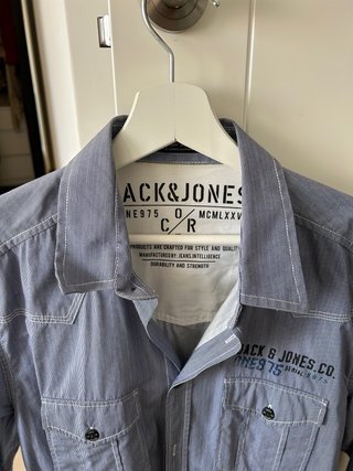 Camisa Jack & Jones azul/gris