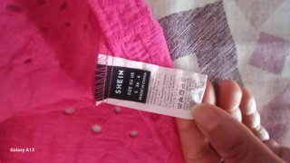 Camicia traforata estiva fucsia