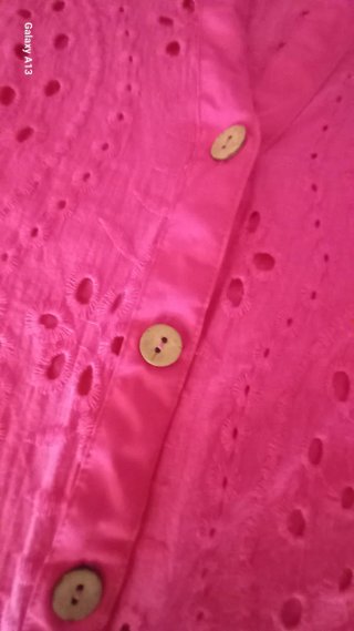 Camicia traforata estiva fucsia