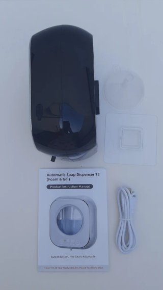 Dispensador Jabón Automático T3 Negro