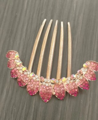 Set 2 Peinetas Novia Perlas y Brillantes