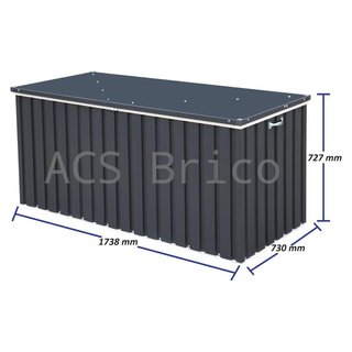 Baúl Arcón Metálico 770 L - 73x173x72 cm - Duramax