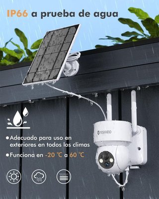 Camara vigilancia WiFi Exterior Solar NUEVA